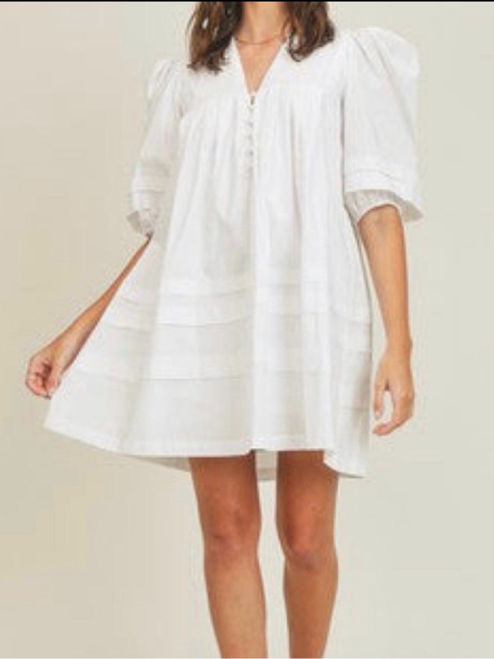 Mable Cotton puff sleeve dress - Picture 2 of 5